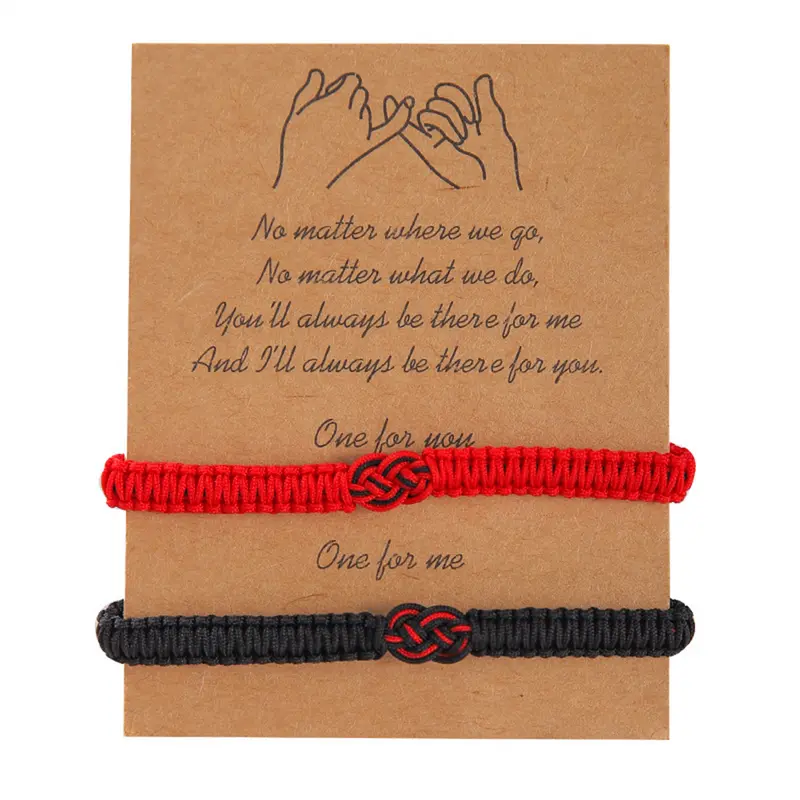 Couple bracelets, red string of destiny, gifts for long-distance relationships, Concentric knot design，Kabbalah bracelets, suitable for lovers, women and men.