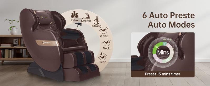 Real Relax 2024 massage chair of Dual-core S Track,heating function support Bluetooth APP control full body zero gravity comfort massage recliner