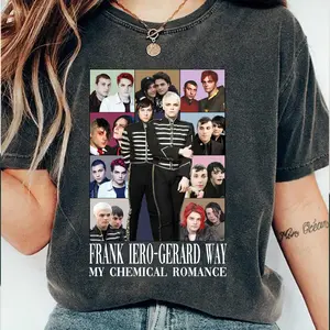 GWay Shirt, Frank-iero Sweatshirt, Music Shirts Men's Short Hoodie For Woman Man