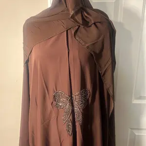 stunning butterfly embroidery abaya