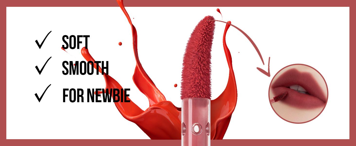 CARSLAN Matte Liquid Lipstick Long Lasting Highly Pigmented Lip Color Make Up For Women Lightweight Smooth Summer Full Coverage Lipgloss Makeup Carlan Sweet Kiss Smudgeproof