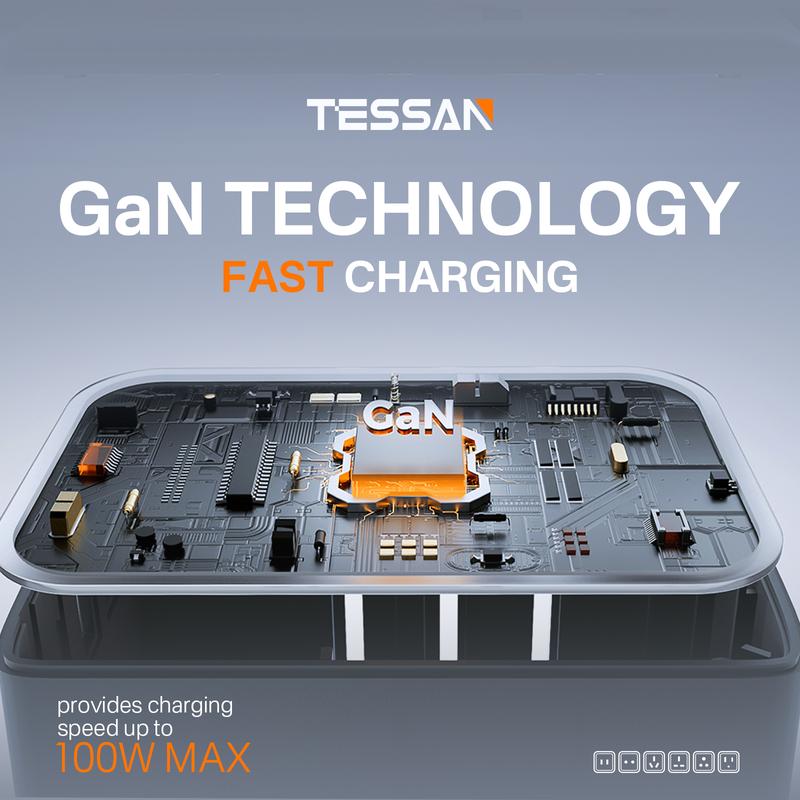 TESSAN Universal Travel Adapter 35W/65W/100W Fast Charging with 4 USB Ports & 1 Type C for US EU UK AUS Ireland(Type C/G/A/I) Plug , Portable Charger for Cellphone/Smartphone/Electronic Devices, Travel Essential TESSAN Universal Travel Adapter 35W/65W/100W Fast Charging with 4 USB Ports & 1 Type C for US EU UK AUS Ireland(Type C/G/A/I) Plug , Portable Charger for Cellphone/Smartphone/Electronic Devices, Travel Essential