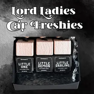The LADIES OF THE LORDS + SPADE BROTHERS car freshie sets | Nightshade Co + Shantel Tessier Collection | Highly Scented