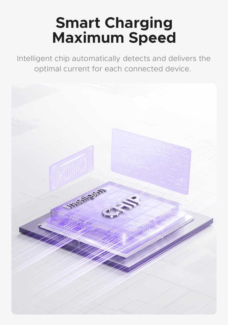 ORICO Upgraded 7-in-1 Travel Power Strip,2 Outlets & 4 USB Ports (2TYPE-C+2USB-A), 65W Fast Charging, Compact for Cruise, Hotel, Dorm, and Travel Essentials- TK