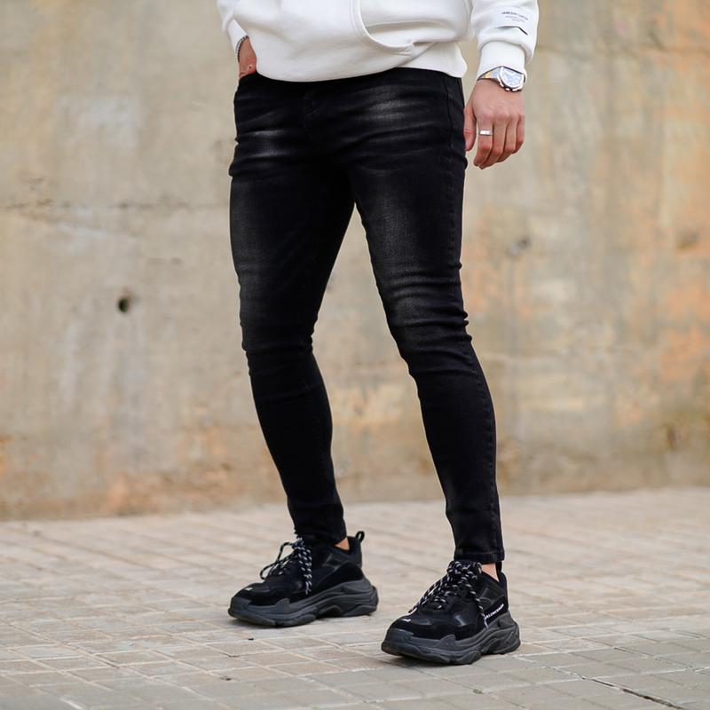 GINGTTO Men's Skinny Jeans Slim Fit Stretch Elastic Waist Jeans Pants