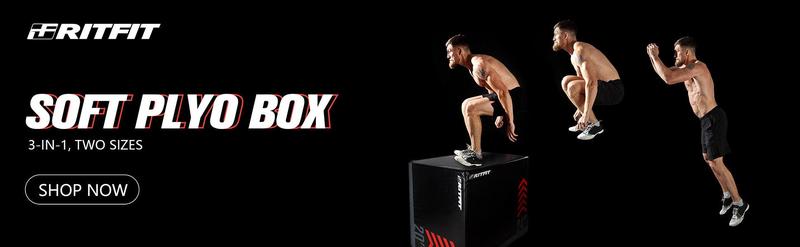 RitFit 3-in-1 High Density Heavy Foam Plyometric Jumping Box