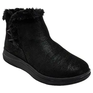 Clarks Cloudsteppers Breeze Faux Fur Ankle Bootie