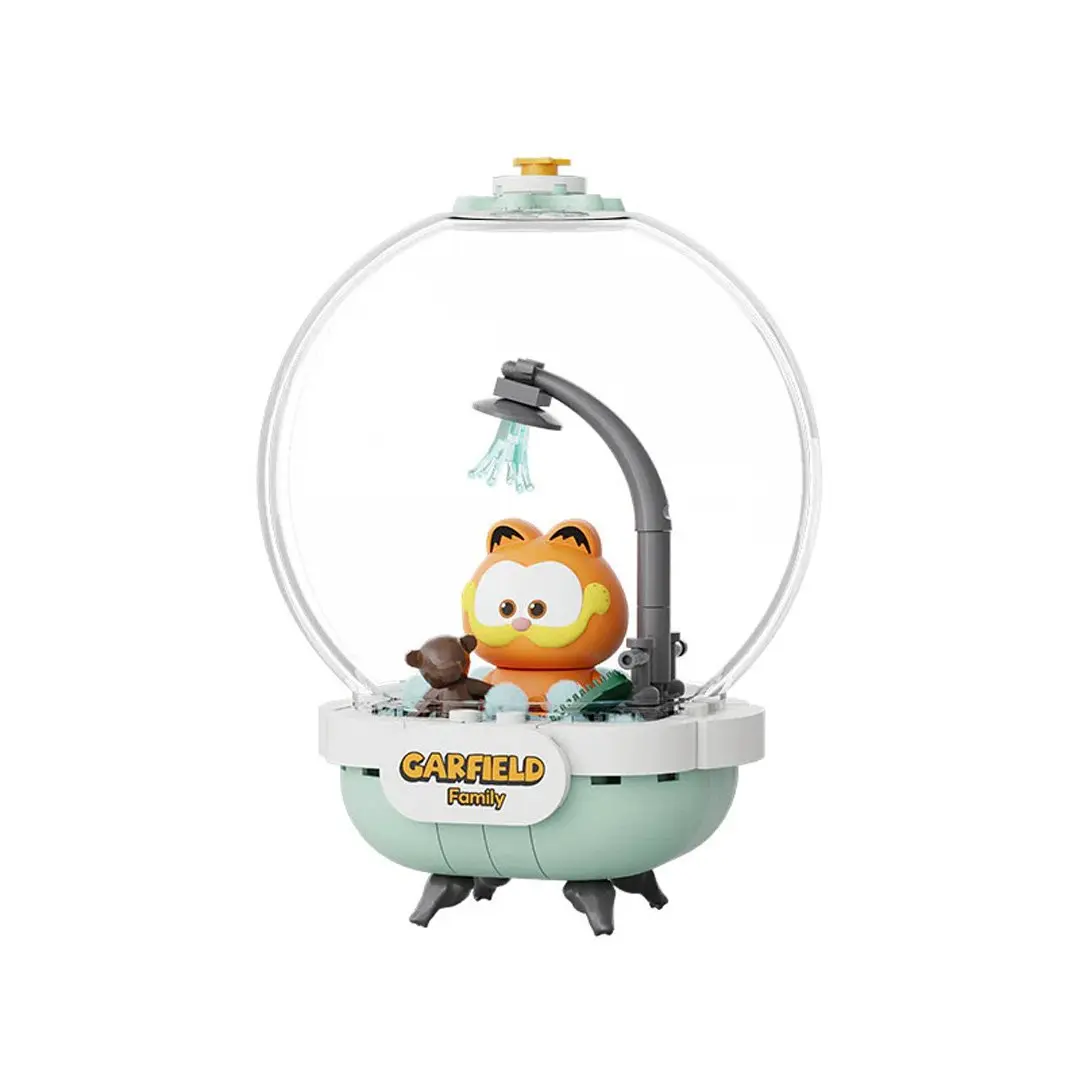 Pantasy Garfield Crystal Ball Series Capsule Toy - High-Quality Craftsmanship Collectibles, Cozy Bath Mini Figure, Unisex Home Display Toy for 12+ Years Old