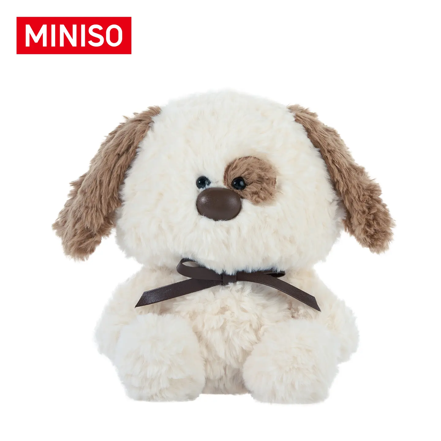 MINISO GILI DOG Guardian Plush Doll, Cute Sitting Puppy Stuffed Animal, Soft Kawaii Dog Plush, Back to School Gift