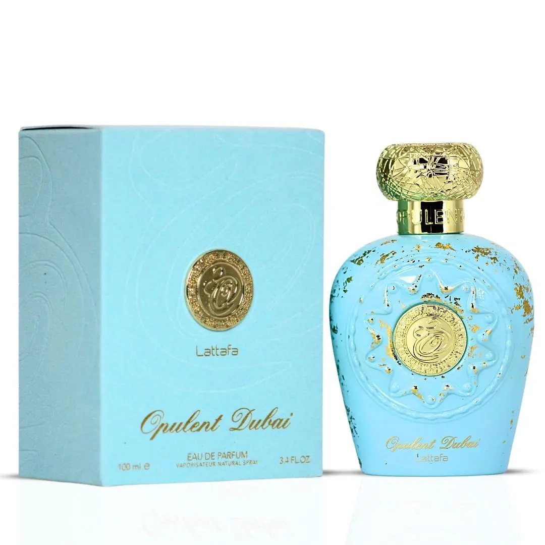 Opulent Dubai Eau de Parfum Spray 100ml (3.4 oz) by Lattafa | A Golden Symphony of Tropical Citrus & Luxe Woods