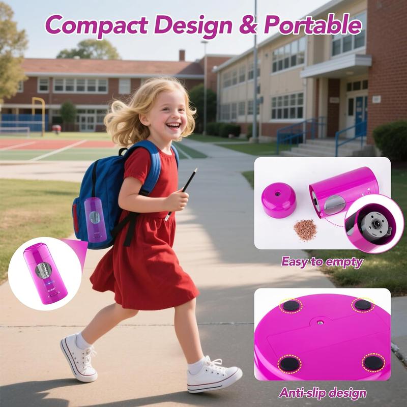 【Valentines Gift for Teachers】AFMAT Fully Automatic Electric Pencil Sharpener with 2000mAh Rechargeable Battery for 7-11.5mm Jumbo Pencils Hands-Free Auto In & Out Sharpening System, Mechanical Pencil Sharpener, Oversized Pencil Sharpener,  Teacher Stuff