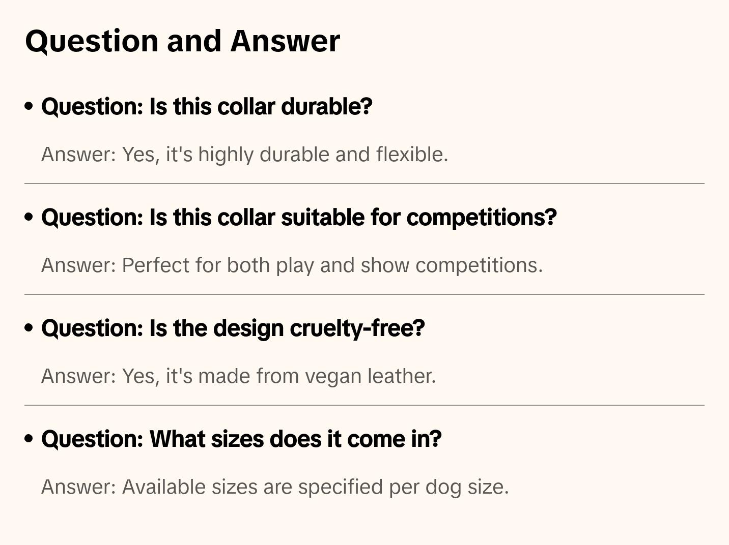 White Bling Dog Collar