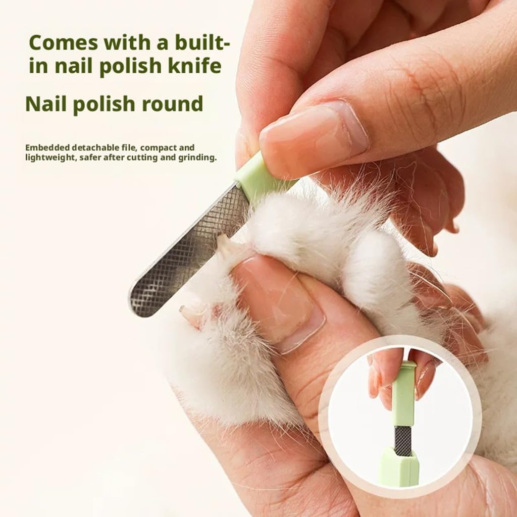 Pet Nail Clippers with Suction Cup, Green Plastic Dog & Cat Grooming Tool with Safety Guard to Prevent Overcutting, Extra-Sharp Blades for Thick Nails Pet Nail Clippers with Suction Cup, Green Plastic Dog & Cat Grooming Tool with Safety Guard to Prevent Overcutting, Extra-Sharp Blades for Thick Nails