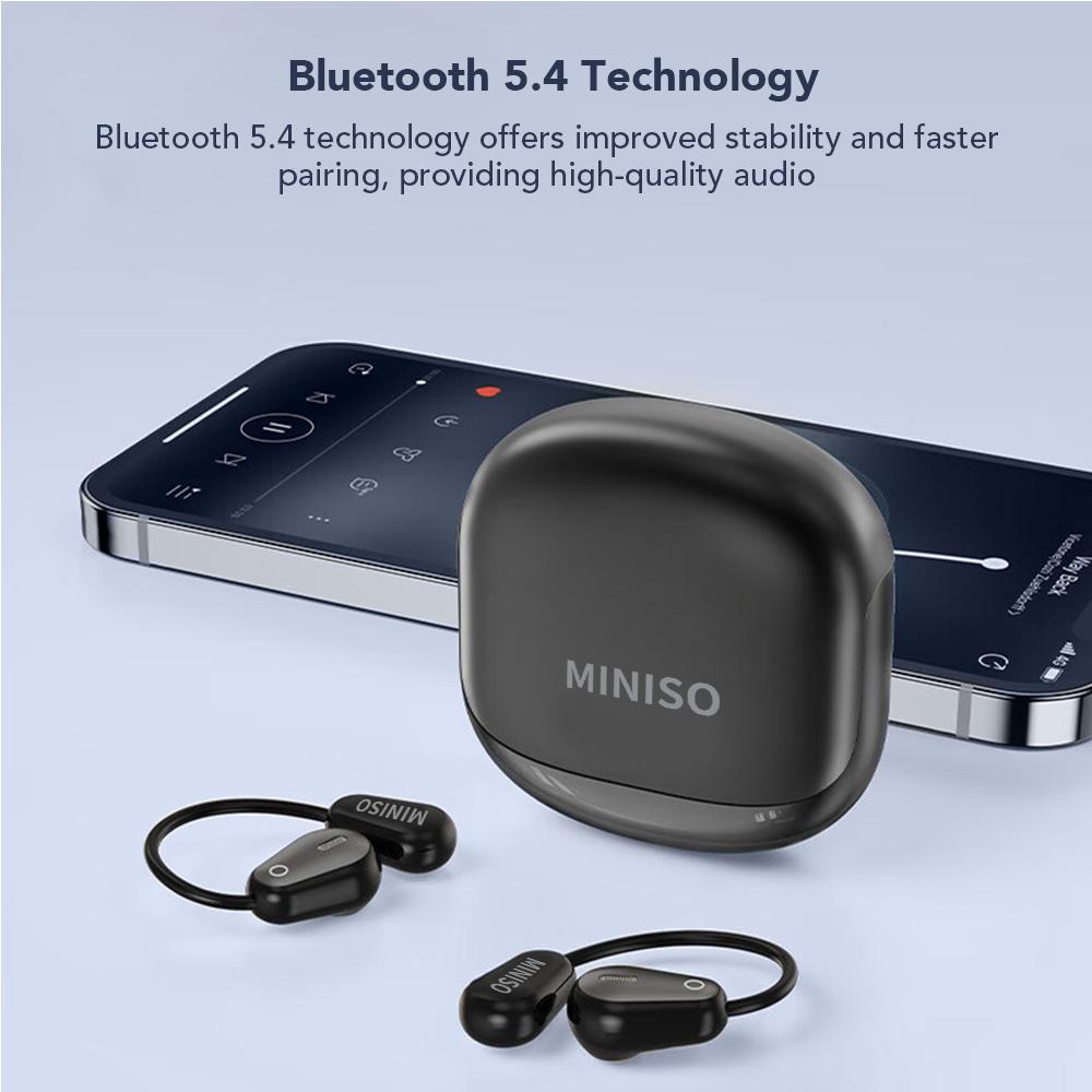MINISO M97 Bluetooth Earbuds,Wireless Earphones,OWS Open Ear Earbuds,Bluetooth 5.4 Earphones,Clear Calls ,Touch Control.