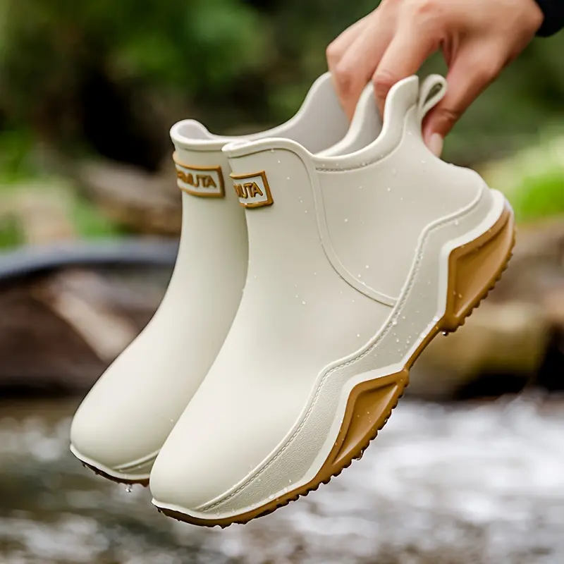 Fashionable Outdoor Kitchen Non Slip Rain Boots Motorcycle Waterproof Shoes Rubber Water Fishing For Men Women cozy all terrain adventure rugged essential resistant grip fall footwear gear Versatile Fashion Shoes