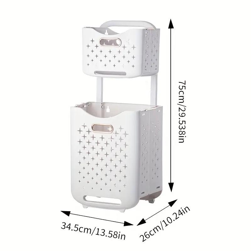 Foldable Rolling Storage Basket with Wheels - Extra-Large Capacity, Wall-Mountable, Space-Saving Organizer Laundry Room, Bedroom, Closet, And Small Spaces Laundry Basket- Stackable And Foldable Storage Bin for Home, Office, And More, Shelf Baskets Foldable Rolling Storage Basket with Wheels - Extra-Large Capacity, Wall-Mountable, Space-Saving Organizer Laundry Room, Bedroom, Closet, And Small Spaces Laundry Basket- Stackable And Foldable Storage Bin for Home, Office, And More, Shelf Baskets