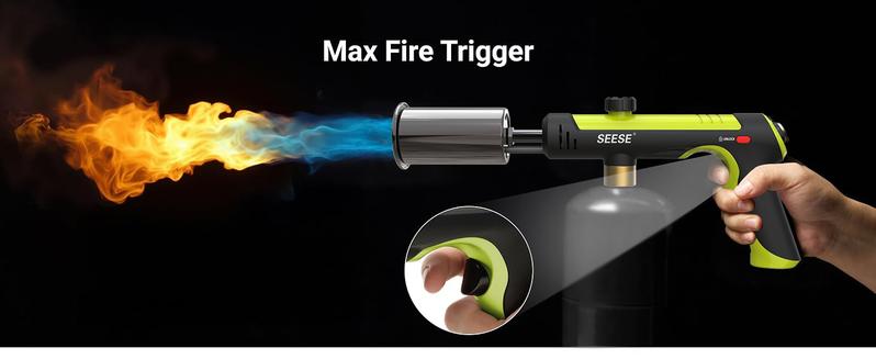 SEESE Powerful Propane Torch (Propane Tank Not Included),Culinary Propane Torch Lighter, Adjustable Blow Torch for Sous Vide Searing Steak, BBQ,Excellent Gift for New Year