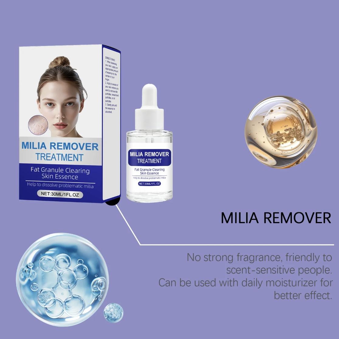 Dermfree Milia Remover Treatment Serum 0.85 oz with Salicylic Acid & Glycerin for Radiant Skin Repair