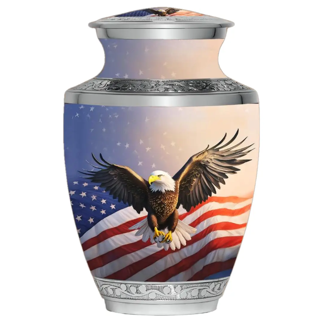 American Flag & Eagle - Adult Cremation Urn American Flag & Eagle - Adult Cremation Urn