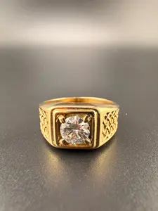 Solid 14K Gold  Men's Ring| 10 Grams | Size 9.5 | Luxury Men's Statement Ring