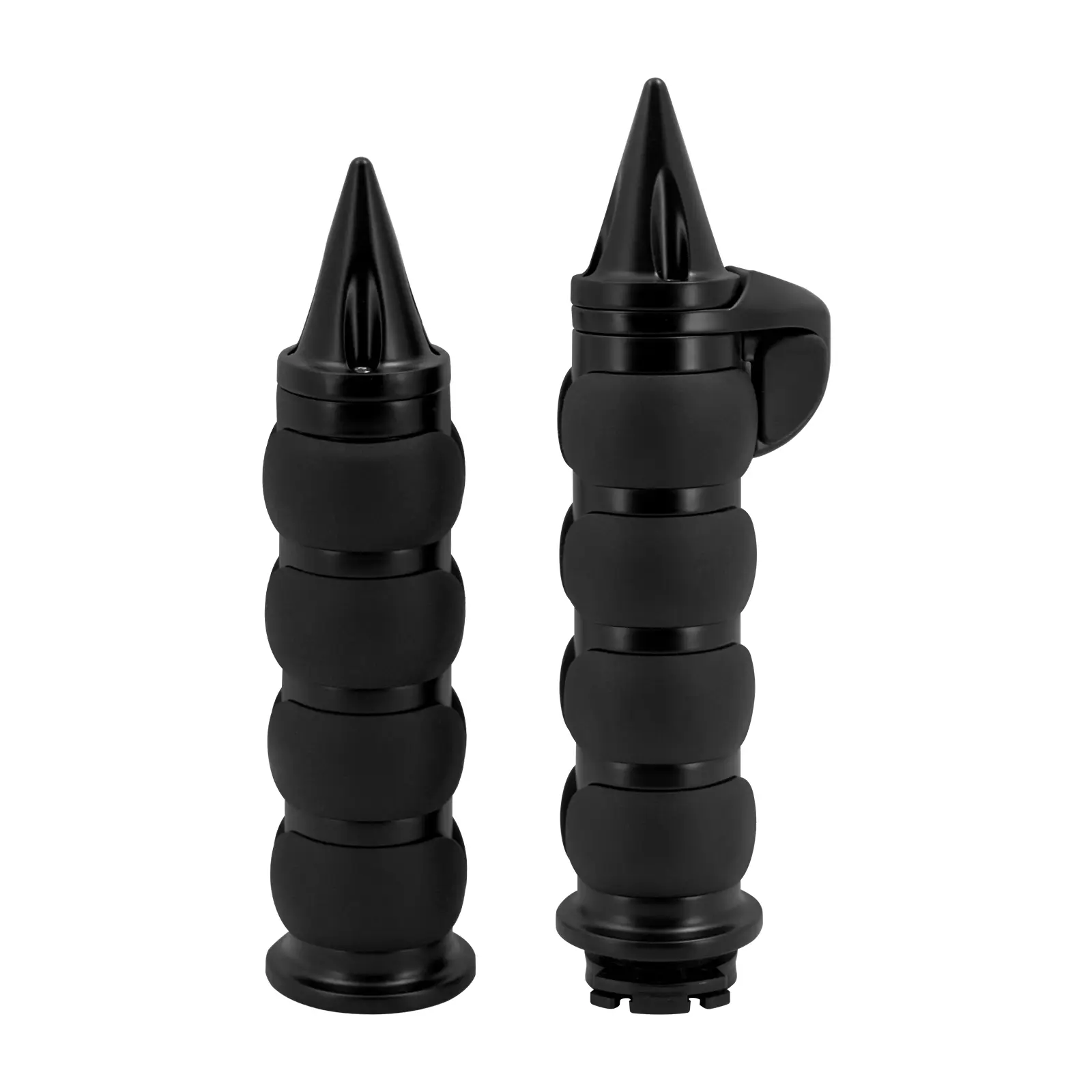 Motorcycle 1" Non-Slip Rubber Hand Grips Fit For Harley Softail Dyna Sportster | Mactions