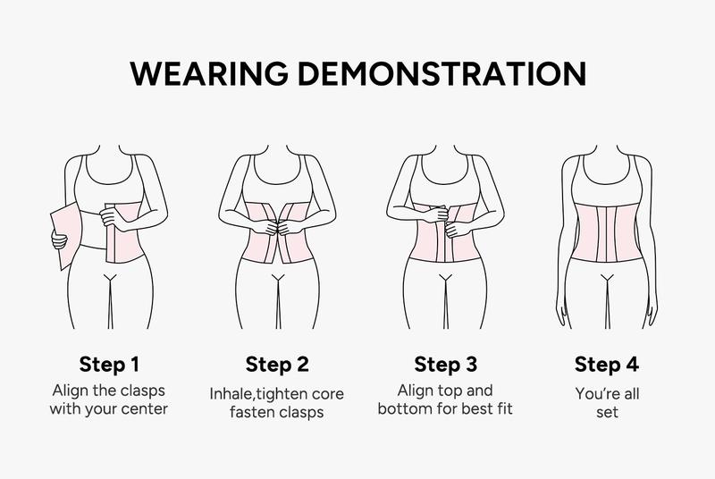 Nebility Women's Highwaist Corset Vest | Tummy Tuck Shapewear, Black | Sport & Daily Compression Womenswear Shaper Clothes Basic