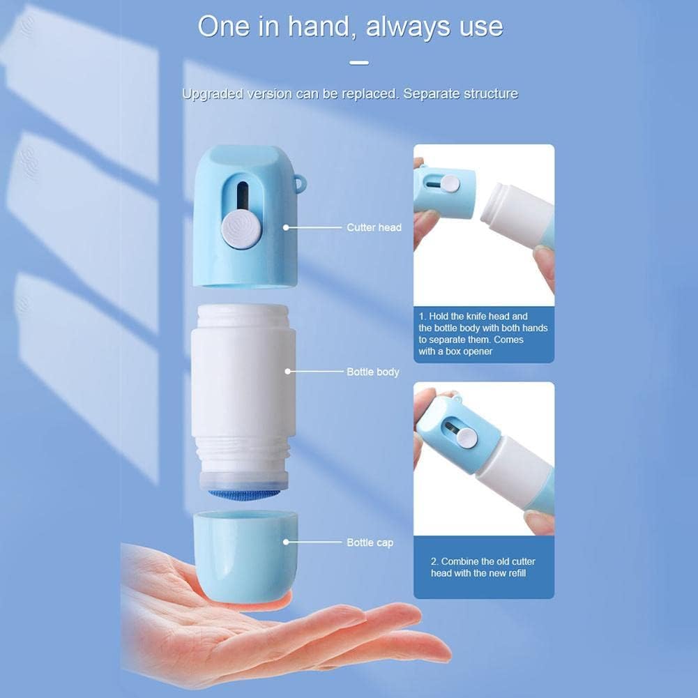 2-in-1 Thermal Paper Eraser Pen & Craft Knife, Receipt Text Fading Tool for Privacy Protection, Shipping Labels, Bills, Invoices, Returns, Price Tags, Gift Receipts, Office & School Supplies, Christmas Gift