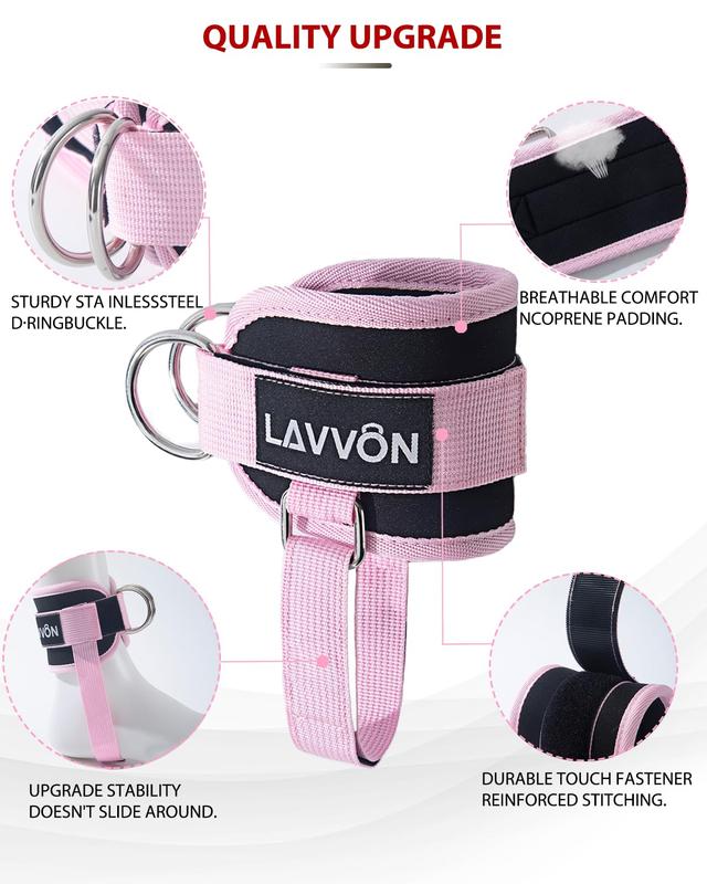 Barbell Squat Pad Set Nylon Padding AntiSlip Thick Foam for Squats Cushion Lunges Bar Padding Hip Thrusts Standard Olympic Weight Bar Pad Wrist Straps Weightlifting Ankle Straps