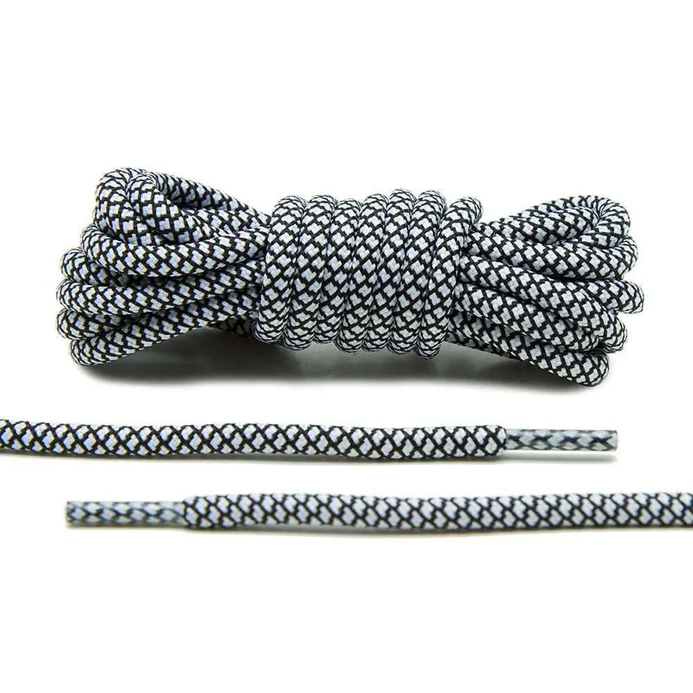 Black/White Rope Laces