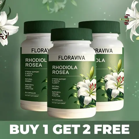 3 PACK of Rhodiola Rosea Extract for Stress, Energy & Focus - Natural Adaptogen [500mg]