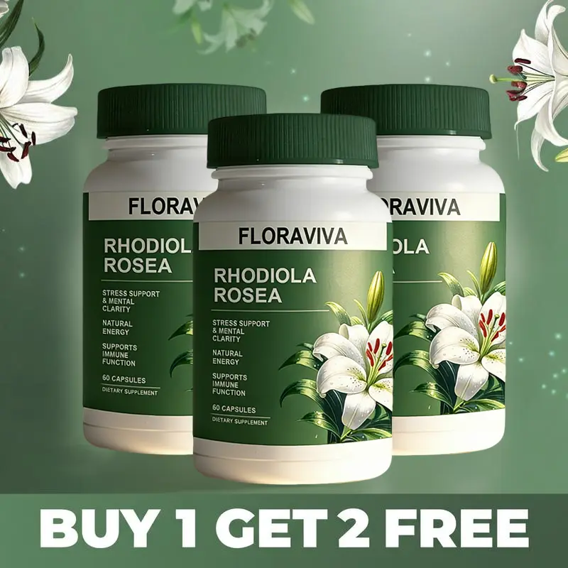 3 PACK of Rhodiola Rosea Extract for Stress, Energy & Focus - Natural Adaptogen [500mg]