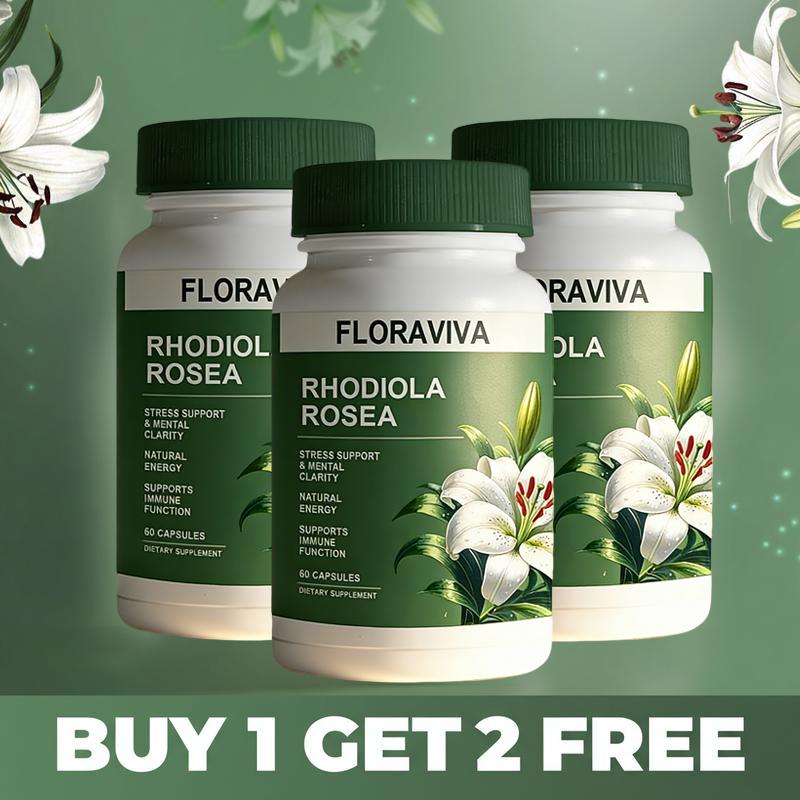 3 PACK of Rhodiola Rosea Extract for Stress, Energy & Focus - Natural Adaptogen [500mg]