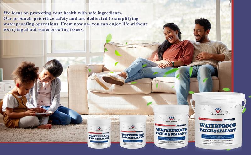 Archi Republic Clear Waterproofer - Highly effective waterproofing coating that protects your building from water, long lasting and easy to use on a wide range of surfaces.