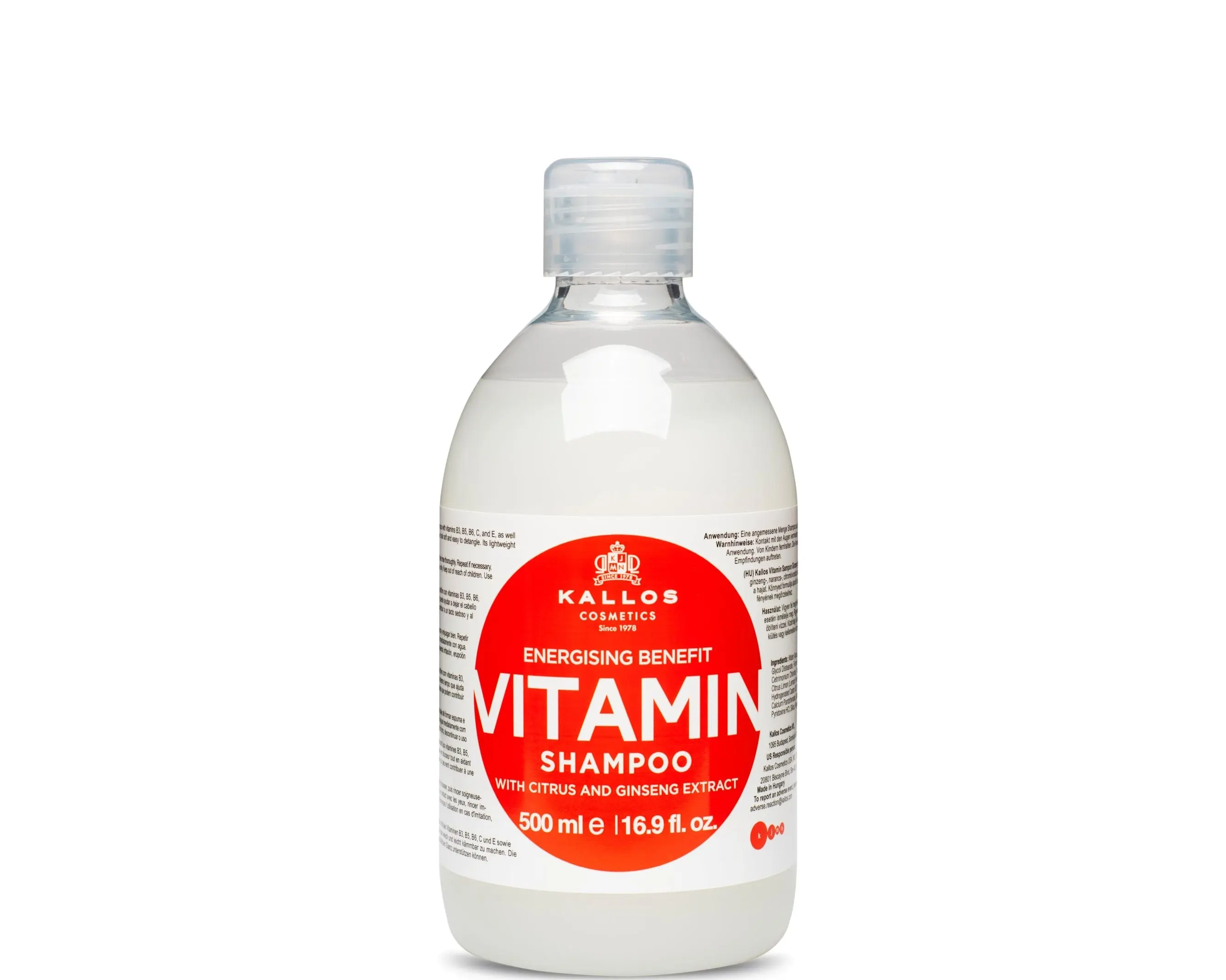 Vitamin Revitalizing Shampoo - For Dull Lifeless Hair - Kallos KJMN - Daily Use - Gentle Cleansing - Under $15
