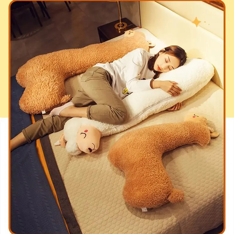 100% New High-Quality Unisex Alpaca Soft Plush Toy - 75/100/130cm Stuffed Llama Doll, Sleep Pillow, House Decoration, Cute Gift for All Ages