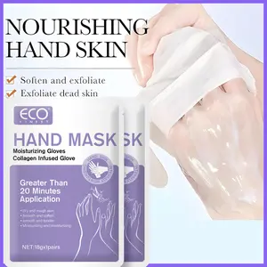 Eco Finest Lavender Hydrating Hand Mask Gloves - Deep Moisturizing & Repair for Dry Skin, Anti-Aging & Brightening, Calming Scent, Perfect for Daily Self-Care