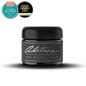 The Alitura Night Cream - Luxury Organic Skincare Treatment with Hyaluronic Acid for Hydration and Repair