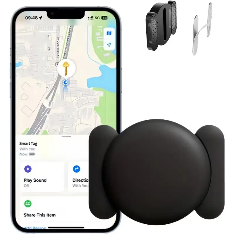 1pc Portable Wireless GPS Tracker - Strong Magnet, No SIM, Global Tracking, Real-Time Positioning, Mini Hidden Device with Hidden Mount, Wireless Sync, Item Finder for Car, Personal Belongings