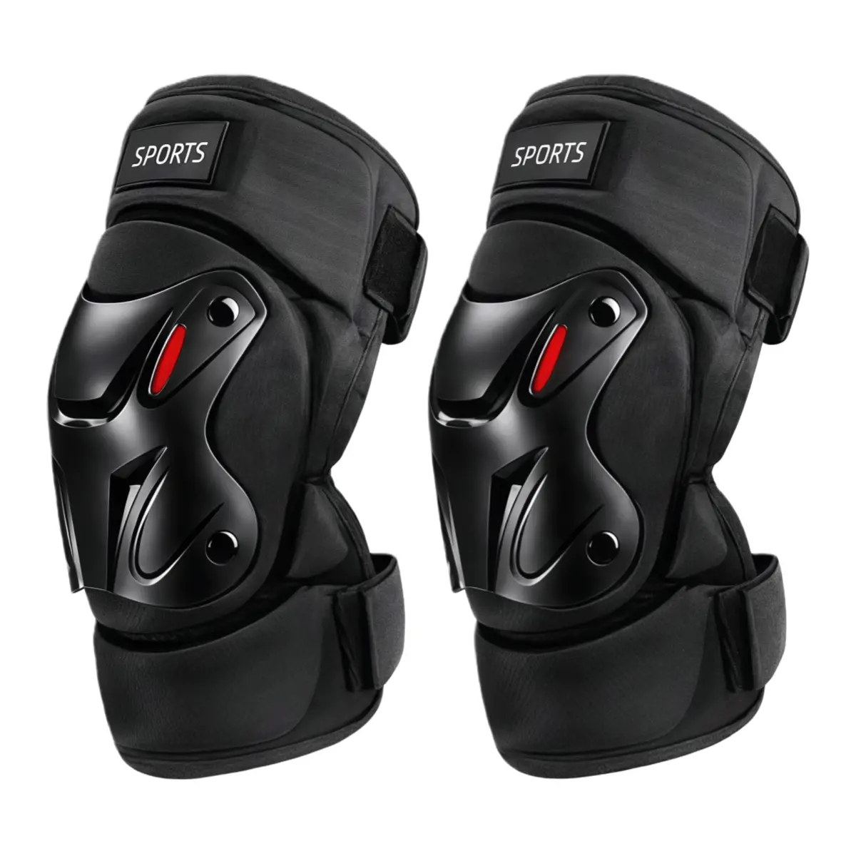 Heavy-Duty Knee Pads (1 Pair) - Hard Shell Anti-Injury Protective Gear with Comfortable Padding for Cycling & Skateboarding
