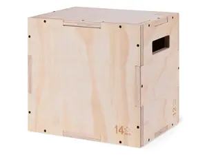 Wooden Plyometric Jump Box – 3 Height Plyo Box for Vertical Jump, Speed Training & Home Gym