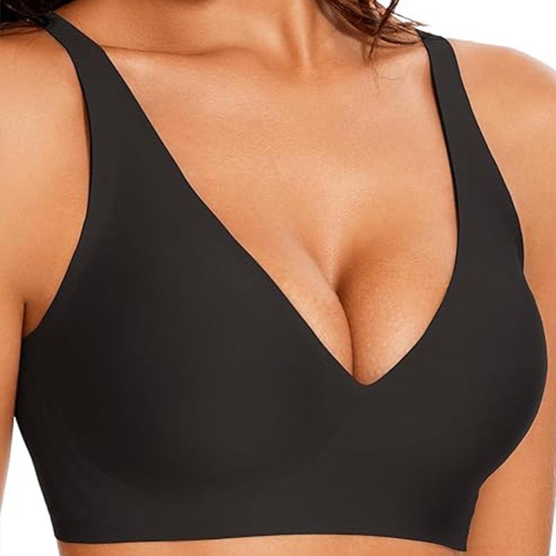 3/4PCS EssElegance Womens Comfortable Wireless Bras Push Up Seamless Bras Bralettes Seamless Tshirts Bras Deep V Everyday Bras SpringStatements Womenswear 3/4PCS EssElegance Womens Comfortable Wireless Bras Push Up Seamless Bras Bralettes Seamless Tshirts Bras Deep V Everyday Bras SpringStatements Womenswear