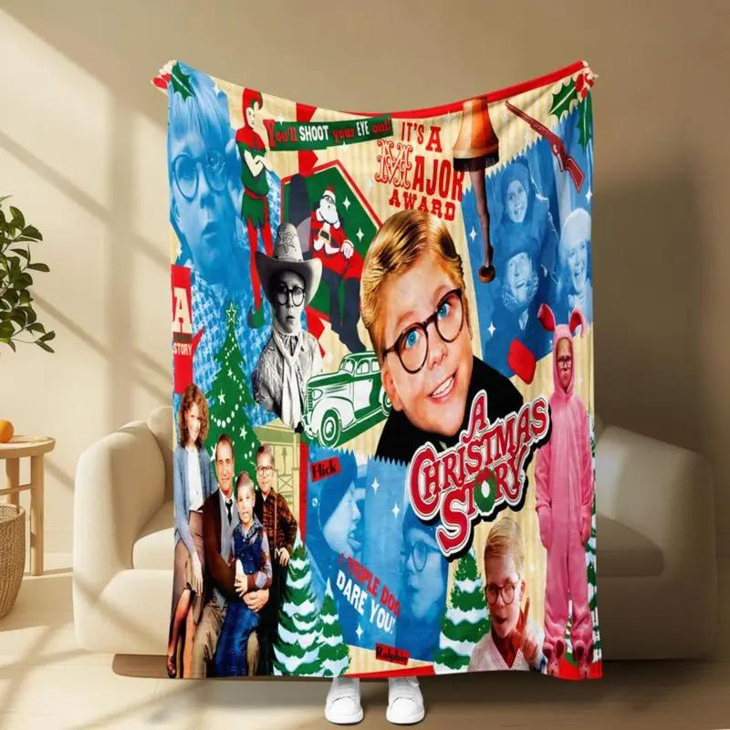 A Christmas Story Flannel Blanket Featuring Ralphie Iconic Movie Scenes Retro Festive Patchwork Cozy Soft Lightweight Warm For Bedroom Sofa Nostalgic Holiday Gift A Christmas Story Flannel Blanket Featuring Ralphie Iconic Movie Scenes Retro Festive Patchwork Cozy Soft Lightweight Warm For Bedroom Sofa Nostalgic Holiday Gift