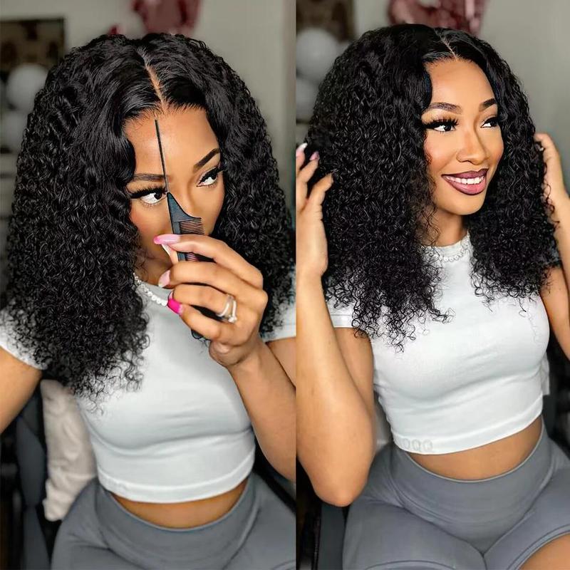 [NEW IN] 6x4 Pre-Cut Glueless Wigs Human Hair Pre Plucked Pre Cut 7x5 9x6 Lace Closure Wigs for Black Women 180 Density Deep Wave Wig Human Hair Curly Wig