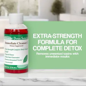 Advanced Detox Solutions Immediate Cleanser 2 Extra-Strength Formula for Complete Detox Removes Unwanted Toxins with Immediate Results