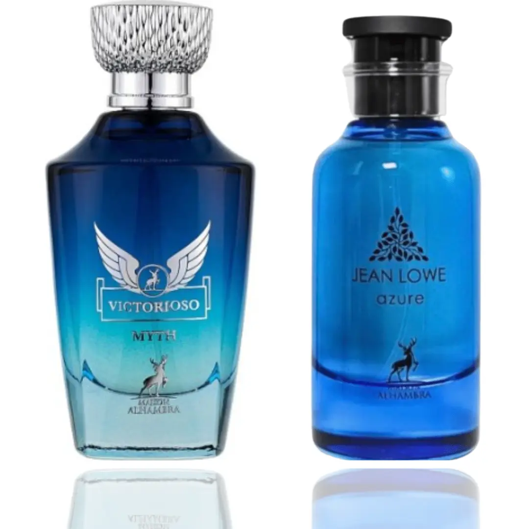 MAISON ALHAMBRA Victorioso Myth & Jean Lowe Azure 2-Pieces Balanced Duo Unisex Fragrance, Daily Wear, Long-Lasting, Versatility Beauty & Personal Care Bundle