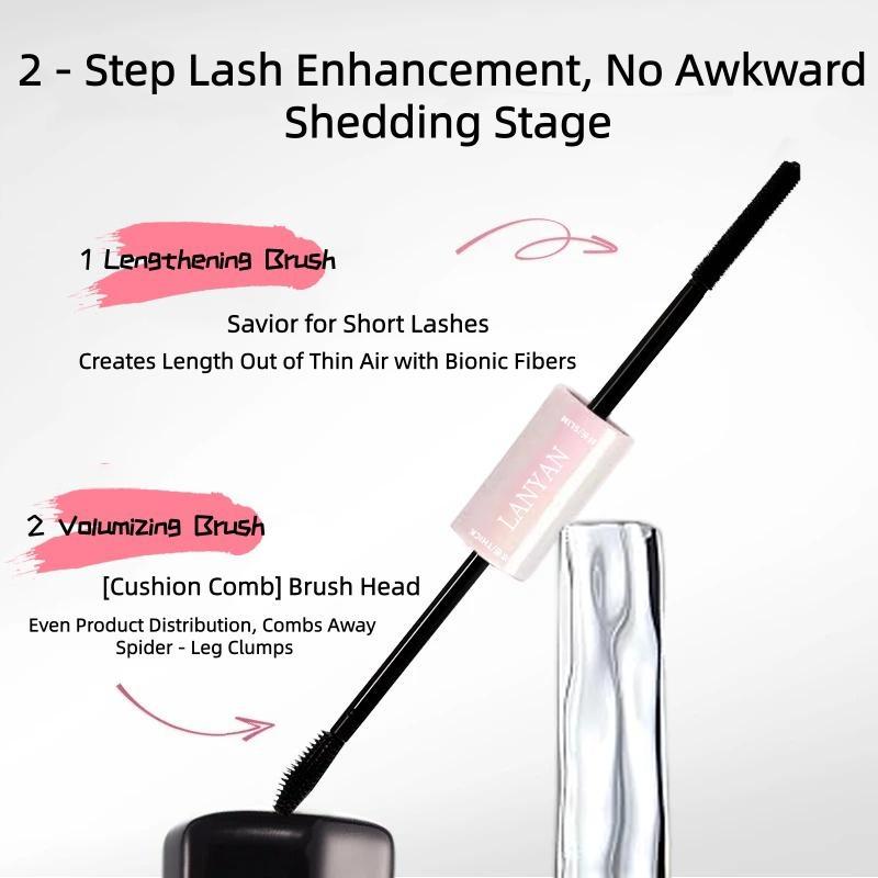 Waterproof Quick-Drying Curling Mascara - Upgraded Iron Rod Mascara, Steel Tube Eyelash Primer, Long-Lasting, No Makeup, No Clumps, No Smudging, Can Create Long, Thick, Three-Dimensional Long-Lasting Eyelashes Waterproof Quick-Drying Curling Mascara - Upgraded Iron Rod Mascara, Steel Tube Eyelash Primer, Long-Lasting, No Makeup, No Clumps, No Smudging, Can Create Long, Thick, Three-Dimensional Long-Lasting Eyelashes