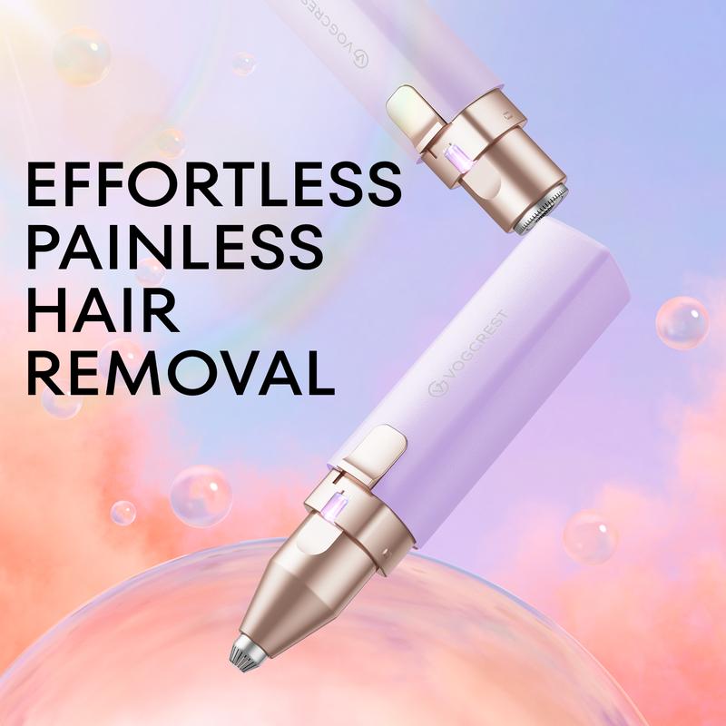 Vogcrest Portable 2 in 1 Electric Shaver and Facial Trimmer for Women - Rechargeable Eyebrow Lips Body Facial Razor - Eyebrow Trimmer