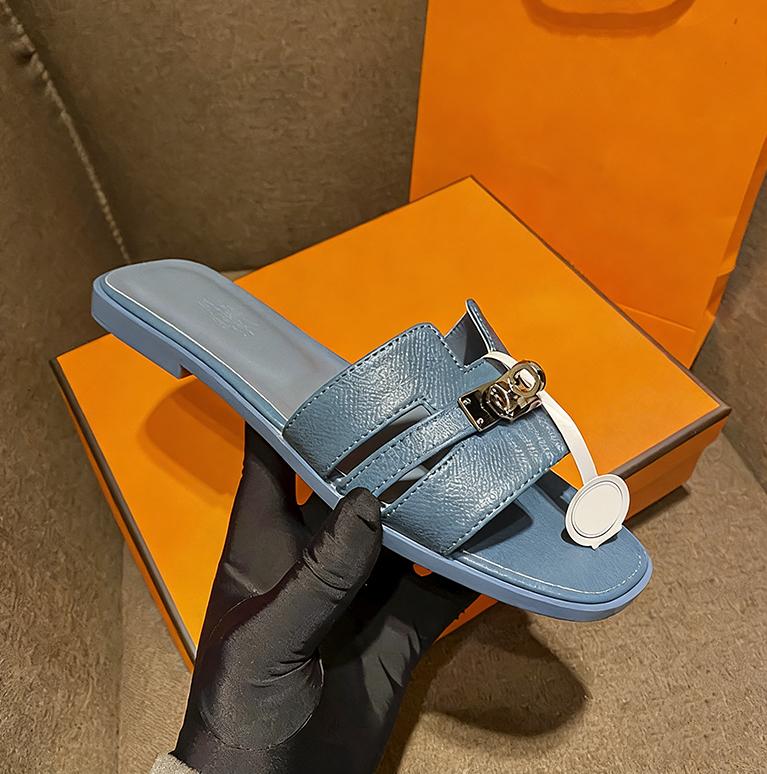 Women's Flat Slippers with Metal Buckle - Stylish & Versatile Spring/Summer New Arrivals SpringStatements