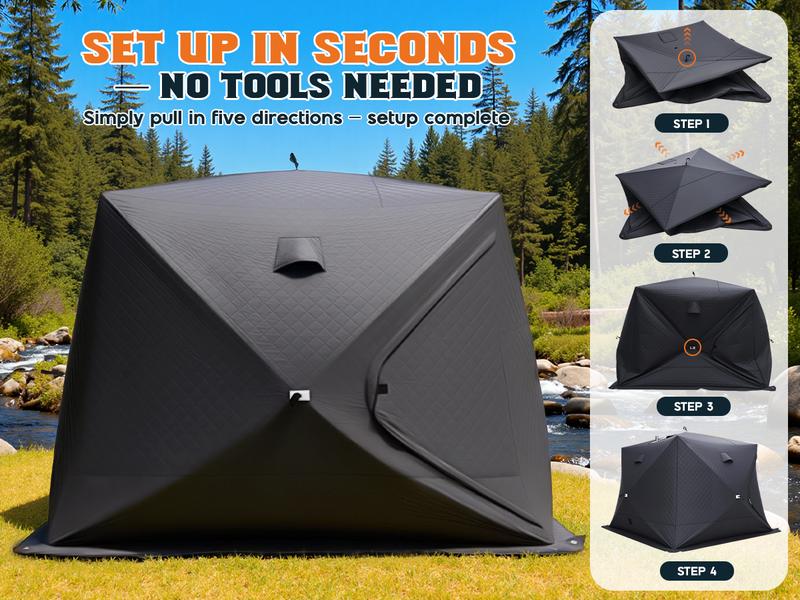 AMERLIFE 1-3 Person Steam Sauna for Home, Portable Sauna Tent with 3L 1500W Steamer, Extra Large Size 6.6’ x 3.3’ x 5.8’ Full Body Home Spa, Remote Control, Folding Chair, Grey