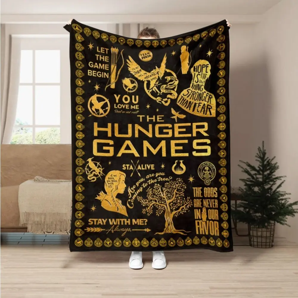 The Hunger Games Mockingjay Evolution Ballad Of Songbirds Ultra-Soft Throw Blanket - Multi-Size Blanket Throw, 40"x50" Lap Cover, Home Decor for Sofa/Bedroom, Ideal Birthday Gift for Kids